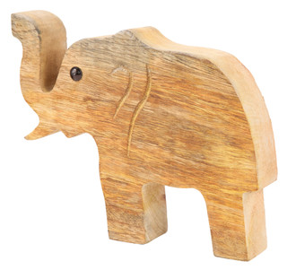 Thumbnail 2: Sagebrook Home 8x6 in Wooden Elephant  