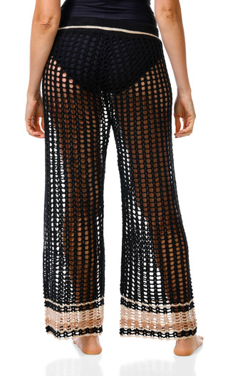 Thumbnail 2: SURF GYPSY Women's Crochet Swim Cover Up Pants 