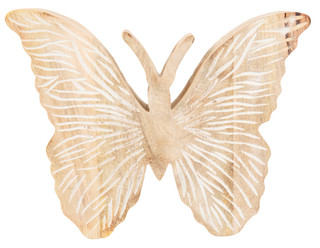 Thumbnail 1: Sagebrook Home 11x8 in Wooden Distressed Butterfly Accent  