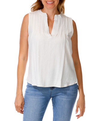 Thumbnail 1: SJS Women's Sleeveless Linen Top  