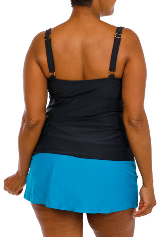 Thumbnail 2: Maxine of Hollywood Women's Plus 2 Pc Tankini Swimsuit  