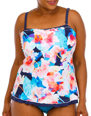 Thumbnail 1: Maxine of Hollywood Women's Plus 2 Pc Swimsuit Set  