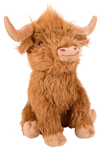 Thumbnail 2: Multipet Jumbo Highland Cow Pet Toy 