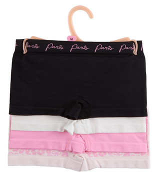 Thumbnail 2: Paris Hilton Girls 4 Pk Seamless Boy Shorts 