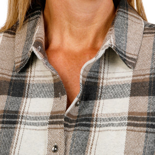 Thumbnail 3: FLAG & ANTHEM Womens Long Sleeve Knit Flannel Button Down Top 