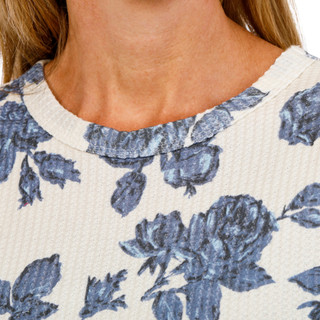 Thumbnail 3: FLAG & ANTHEM Womens Long Sleeve Waffle Knit Crew Top 