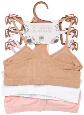 Thumbnail 2: daisy fuentes Girls 3 Pk Seamless Bralettes Set 
