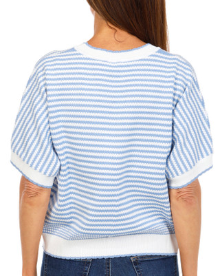 Thumbnail 2: Adrianna Papell Women's Short Sleeve Sweater Top 