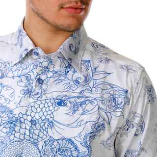 Thumbnail 4: ROBERT GRAHAM Men's Long Sleeve Ramsey Embroidered Shirt 