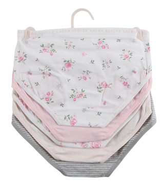 Thumbnail 4: Laura Ashley Girls 5 Pk Brief Panties Set 
