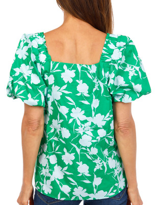 Thumbnail 3: Cece Women's Puff Sleeve Square Neck Top 