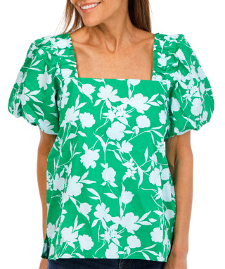 Thumbnail 1: Cece Women's Puff Sleeve Square Neck Top 