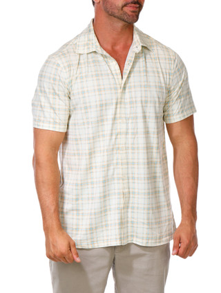Thumbnail 1: Smith's Workwear Men's Checkered Print Button Up Shirt 