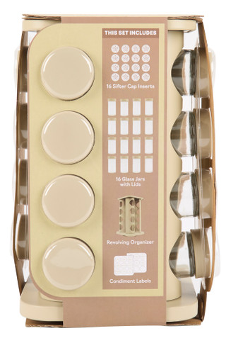 Thumbnail 2: GOURMET HOME PRODUCTS 16 Pc Revolving Spice Rack  