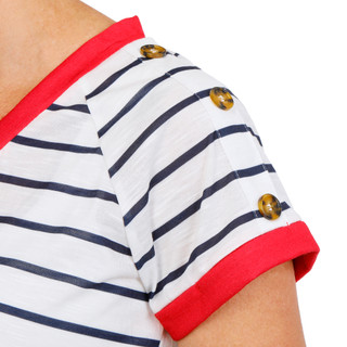 Thumbnail 3: Good Days Only Women's Stripe Print Top  