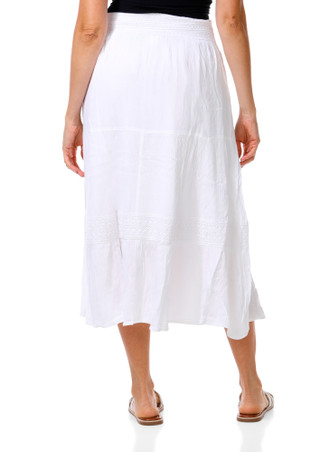 Thumbnail 2: Cupio Women's Tiered Maxi Skirt 