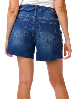 Thumbnail 2: Copper Flash Women's Plus Americana Stretch Embroidered Cut Off Shorts 