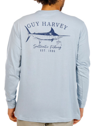Thumbnail 1: Guy Harvey Men's Long Sleeve Print Shirt 