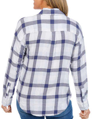 Thumbnail 2: FLAG & ANTHEM Women's Long Sleeve Boyfriend Button Down Top 
