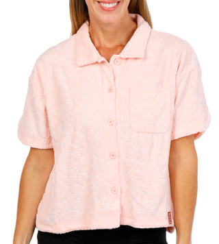 Thumbnail 1: Liv Outdoor Women's Short Sleeve Terry Button Down Top 