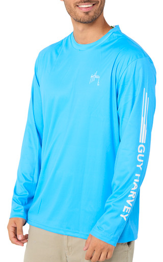 Thumbnail 2: Guy Harvey Men's Long Sleeve Fishing Shirt 