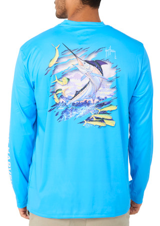 Thumbnail 1: Guy Harvey Men's Long Sleeve Fishing Shirt 
