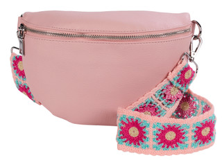 Thumbnail 1: Moda Luxe Crochet Sling Belt Bag 