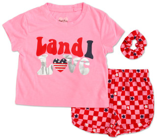 Thumbnail 1: Freestyle Little Girls 3 Pc Shorts Set  