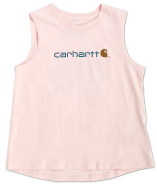 Thumbnail 2: Carhartt Little Girls Logo Muscle Tank 