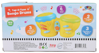 Thumbnail 2: Brooklyn Lollipop Tap-A-Tune Bingo Drums Toy 