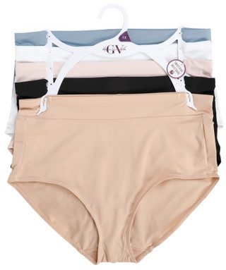 Thumbnail 1: Gloria Vanderbuilt Women's Plus 5 Pk Brief Panties  