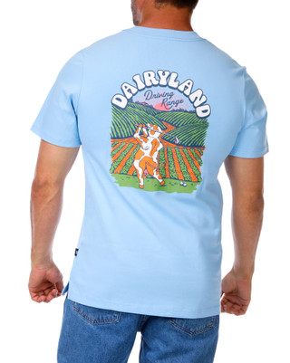 Thumbnail 1: Waggle Men's Active Galactic Greens Heavy Relaxed Tee 