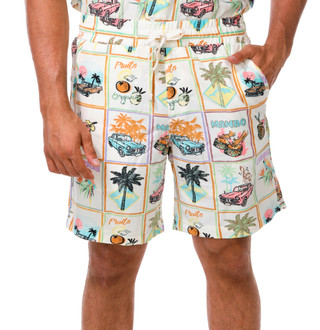 Thumbnail 2: MALIBU Men's 2 Pc Tropical Print Shorts Set 