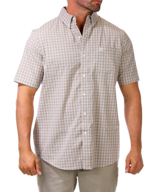 Thumbnail 1: Chaps Men's Checkered Stretch Button Down Shirt 