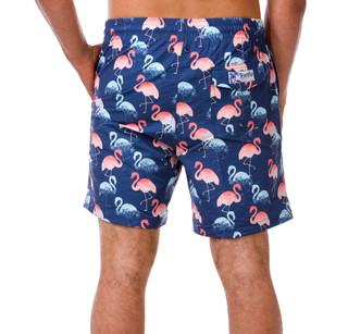 Thumbnail 2: Trunks Men's Flamingo Print Swim Shorts  