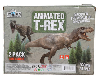 Thumbnail 2: Brooklyn Lollipop 2 Pc Animated T-Rex Toy Set 