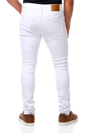 Thumbnail 2: Street Jeans Men's 5 Pocket Stretch Skinny Fit Distressed Jeans 