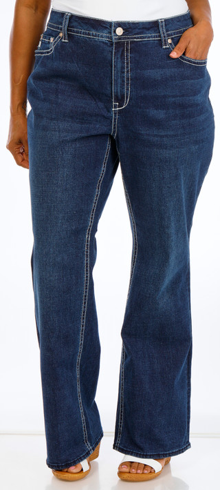 Thumbnail 3: SEVEN7 Plus Starlette Bootcut Jeans 