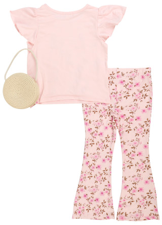 Thumbnail 2: Btween Little Girls 3 Pc Western Flare Leggings & Bag Set 