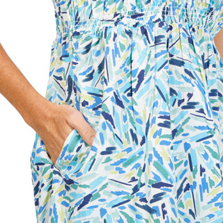 Thumbnail 3: Beach Lunch Lounge Women's Jules Smocked Sleeveless Midi Dress 