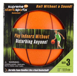 Thumbnail 1: Supreme Silent Sports 22 in Size 3 Durable Foam Basketball  