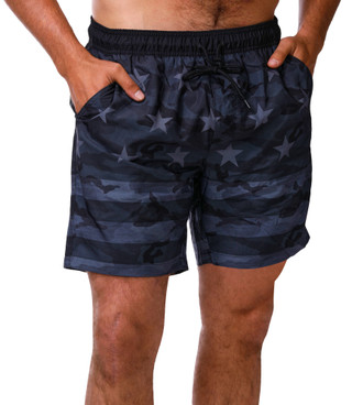 Thumbnail 1: Matix Men's Camo Print Swim Shorts  