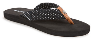 Thumbnail 1: Nautica Women's Polka Dot Flip Flops  
