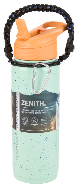 Thumbnail 1: Hydragear 32 oz Zenith Stainless Steel Speckled Water Bottle  