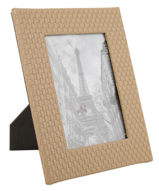 Thumbnail 1: Lawrence Frames 5x7 Vegan Leather Weave Picture Frame 