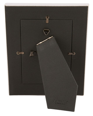 Thumbnail 2: Lawrence Frames 4x6 Diagonal Weave Vegan Leather Picture Frame 