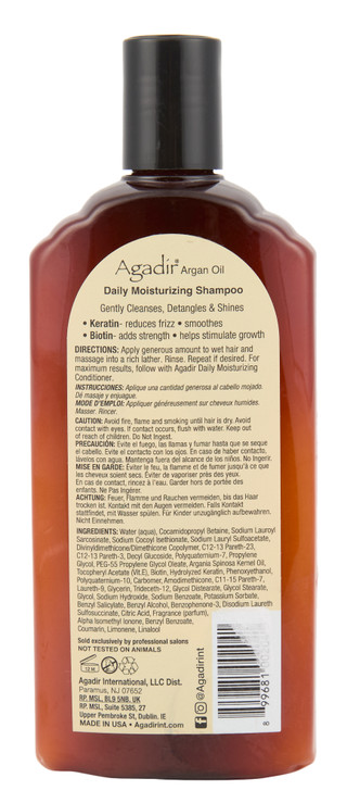 Thumbnail 2: Agadir 12 oz Moisturizing Argan Oil Keratin Biotin Complex Shampoo 