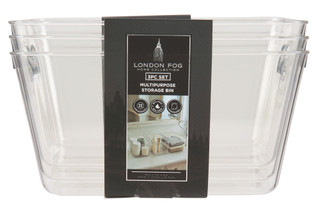 Thumbnail 1: London Fog 3 Pk Multi-Purpose Storage Bins  