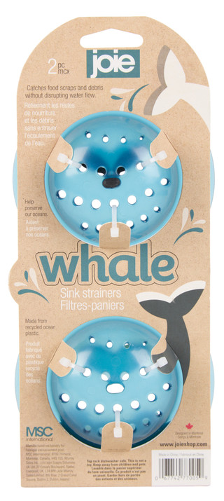 Thumbnail 2: Joie 2 Pk Whale Ocean Plastic Sink Strainers 
