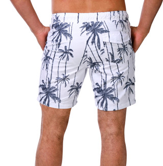 Thumbnail 2: Distortion Men's Palm Leaf Swim Shorts  